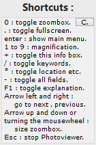 keyboard shortcuts one photo style.