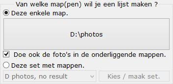 Kies een map met foto's.