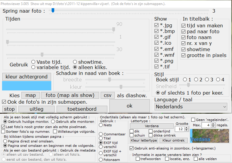 Dialoogvenster van Photo viewer.